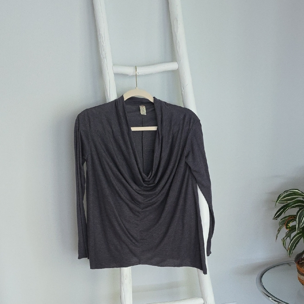 Elegant Cowl Neck Stretchy Women's Top